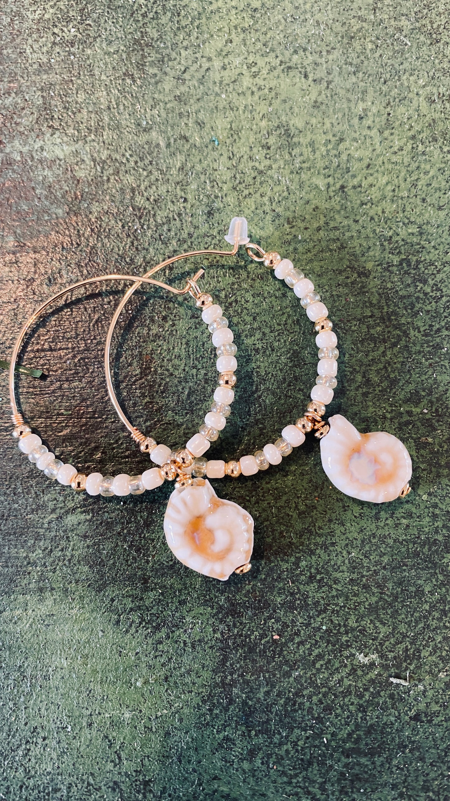 Sea Shell Hoop Earrings