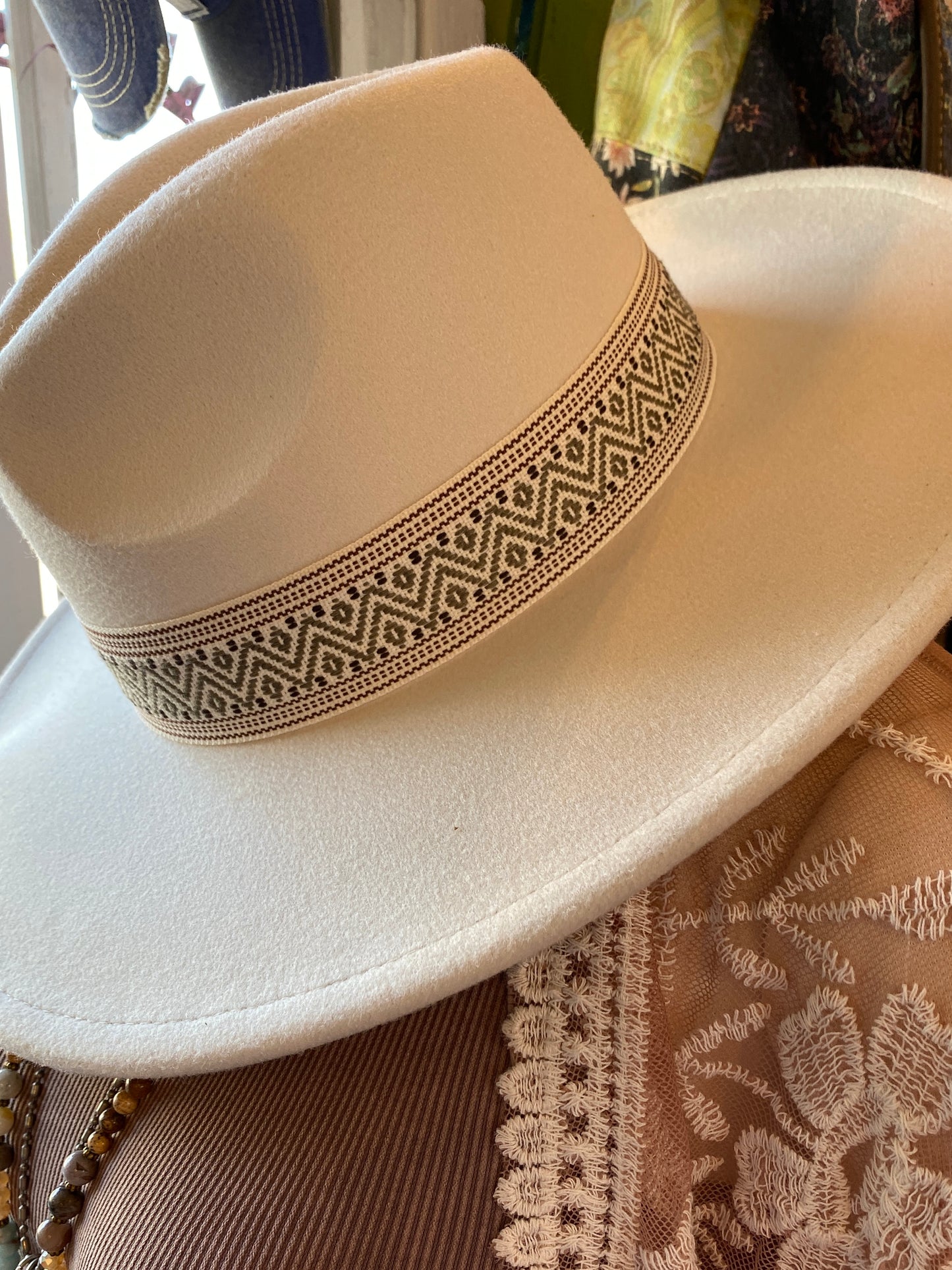 Wide Brim Rancher Hat ~ With Head Band