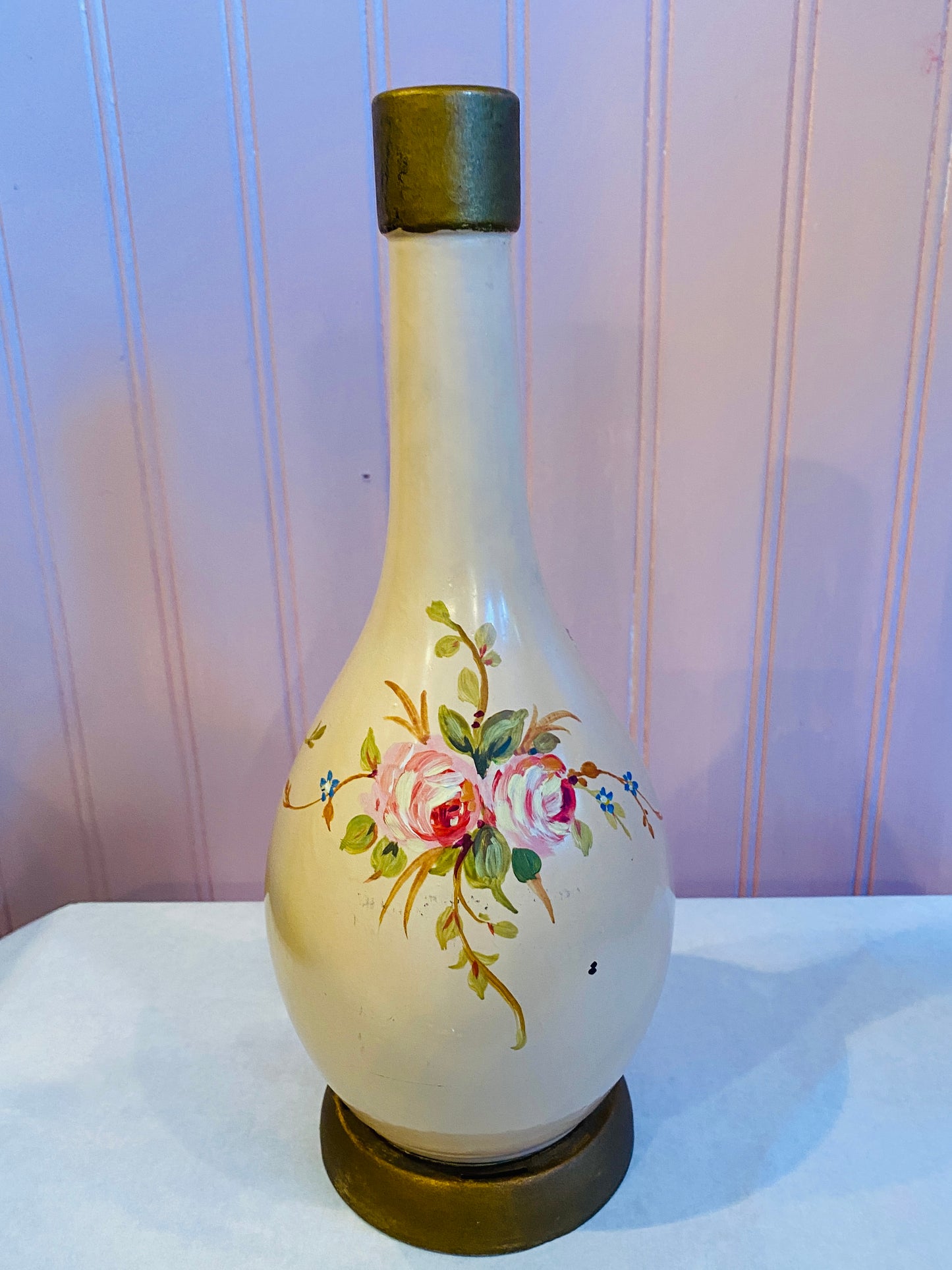 Hand Painted Wine Bottle