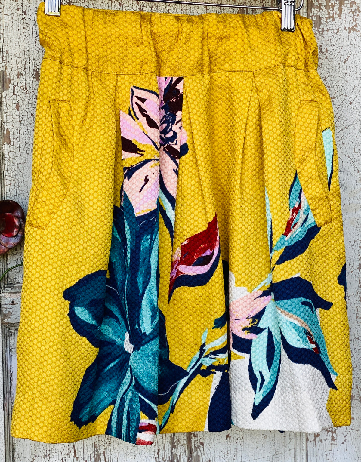 Yellow Floral Skirt