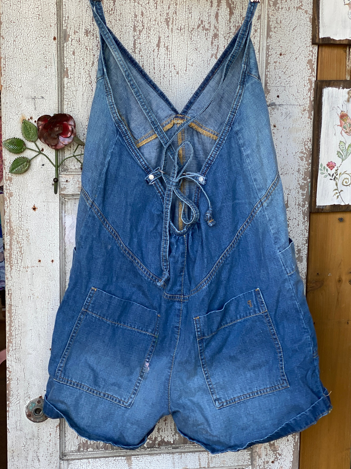 Denim  One-Piece Shorts