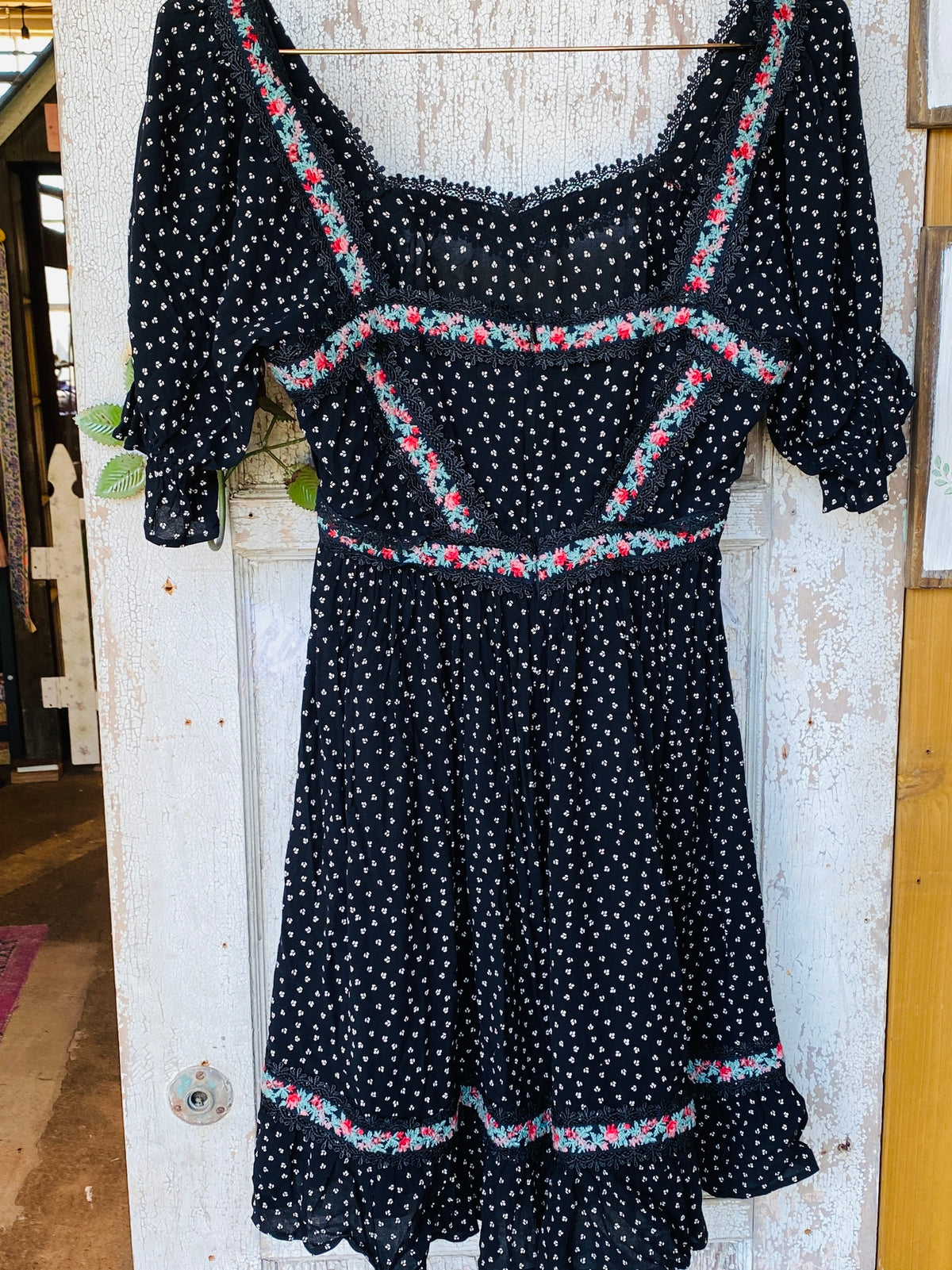 Ruffle Sleeve Dress