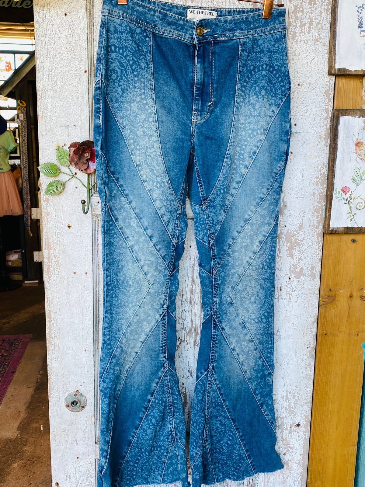 FreePeople Patchwork Jeans