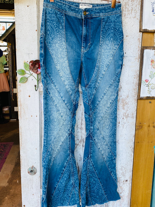 FreePeople Patchwork Jeans