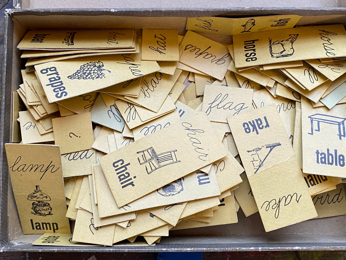 Vintage Flash Card Set