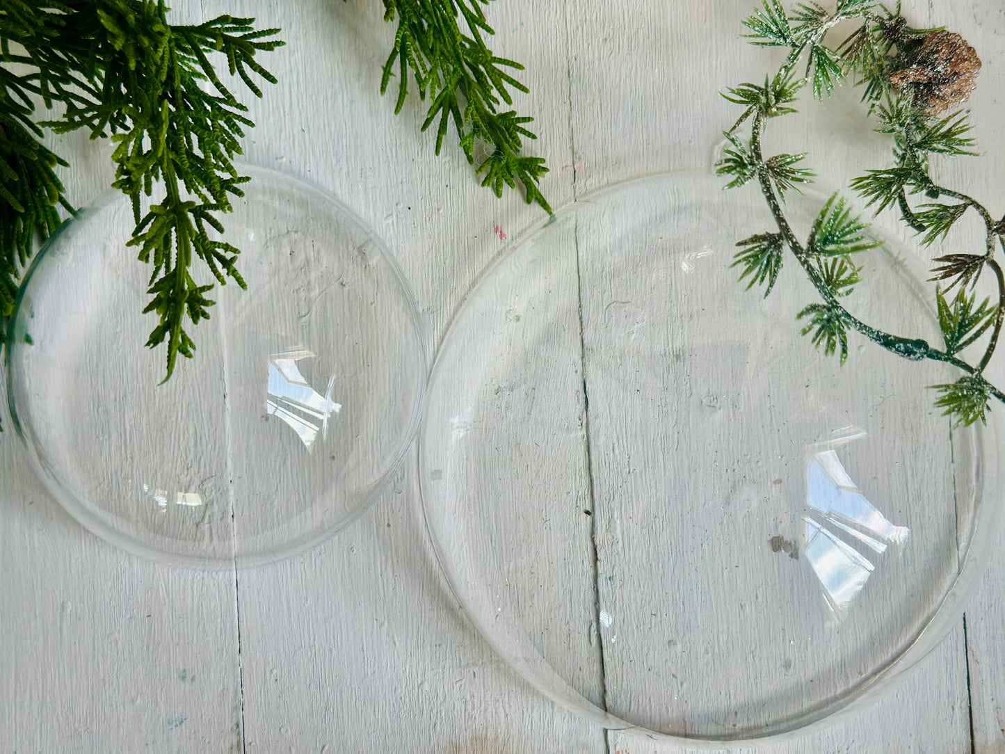 Plastic Clear Globes as seen in our YouTube