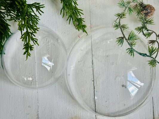 Plastic Clear Globes as seen in our YouTube
