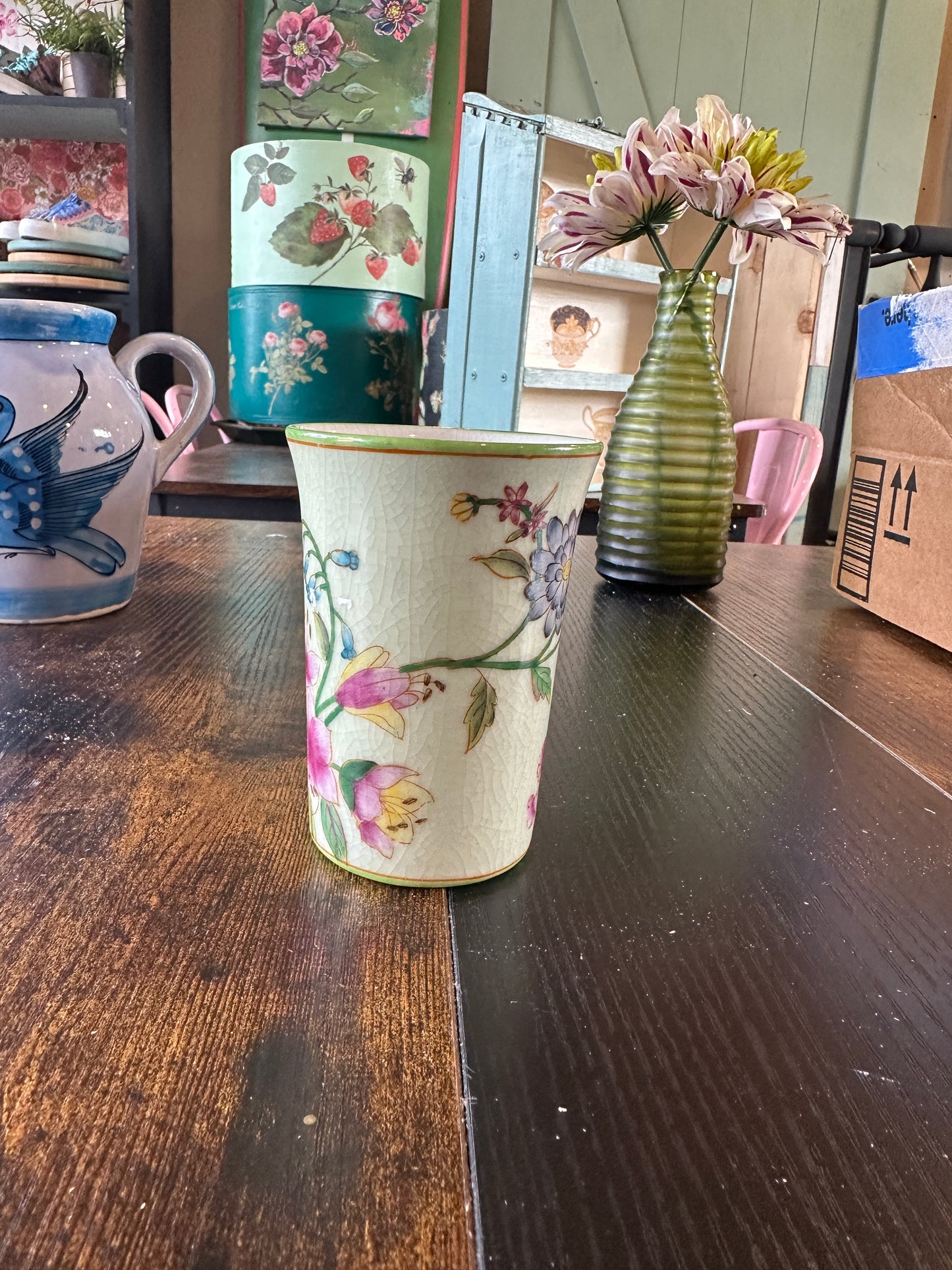 Chines Famille brush pot / vase