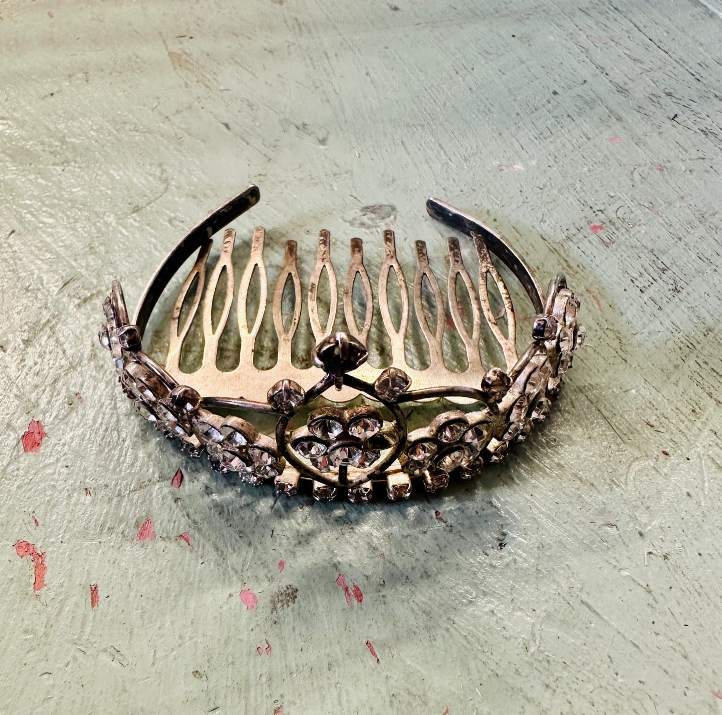 Tiny Rhinestone Decorative Hair Comb