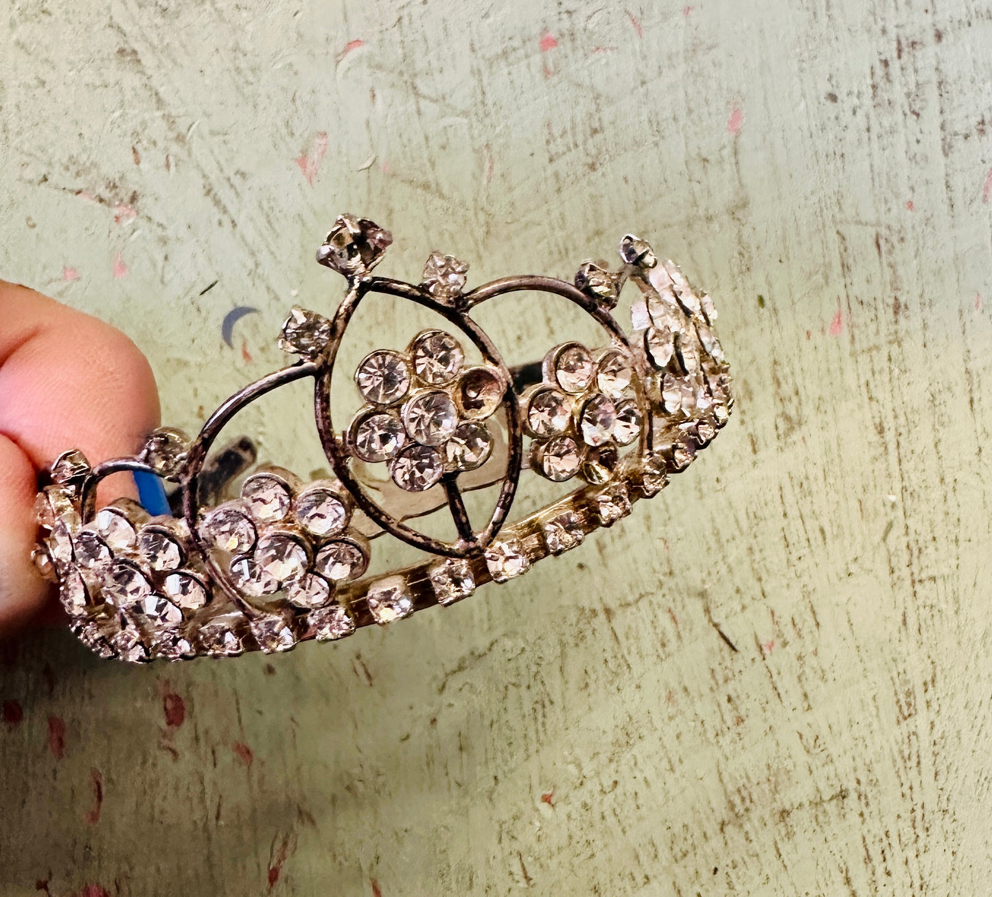 Tiny Rhinestone Decorative Hair Comb