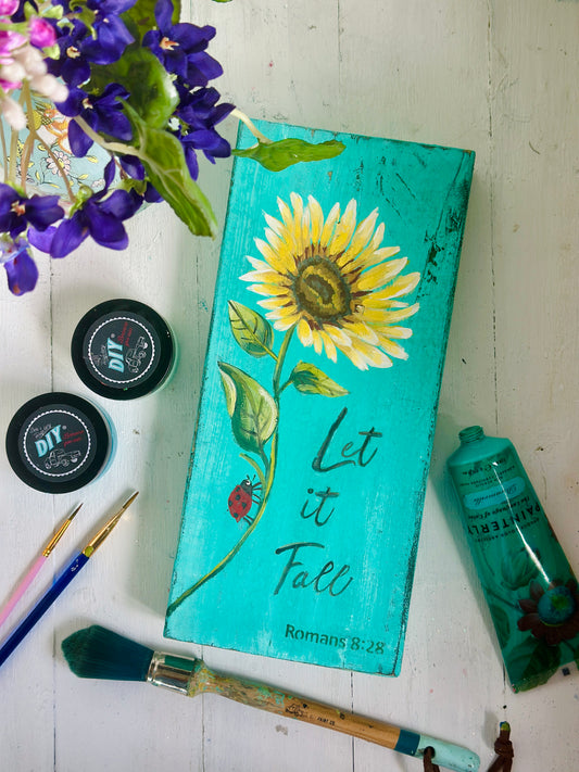 Just a few left  Sept  Rustic Wood sunflower stencil Box