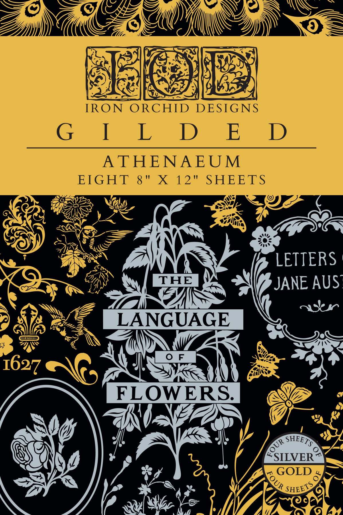 ATHENAEUM IOD FOIL TRANSFER 8X12 PAD™Gilded Athenaeum