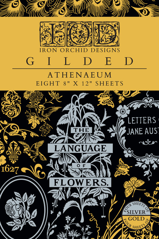 ATHENAEUM IOD FOIL TRANSFER 8X12 PAD™Gilded Athenaeum