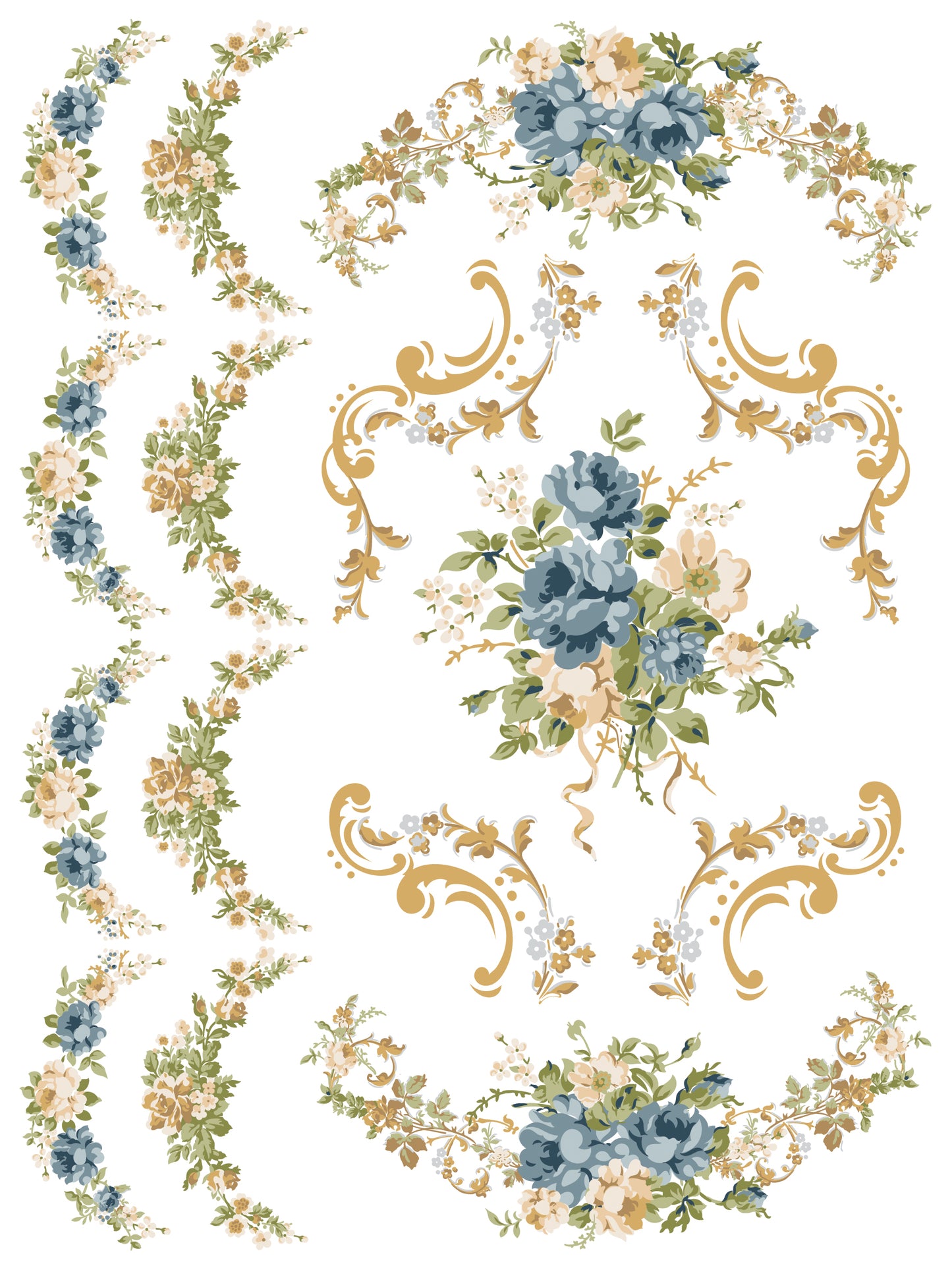 ALFRED PEATS AND CO. IOD PAINT INLAY 12X16 PAD™ Floral Inlay