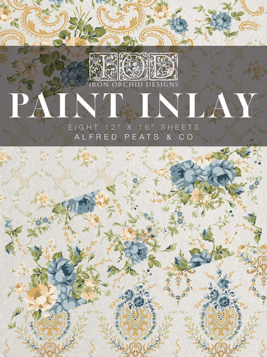 ALFRED PEATS AND CO. IOD PAINT INLAY 12X16 PAD™ Floral Inlay