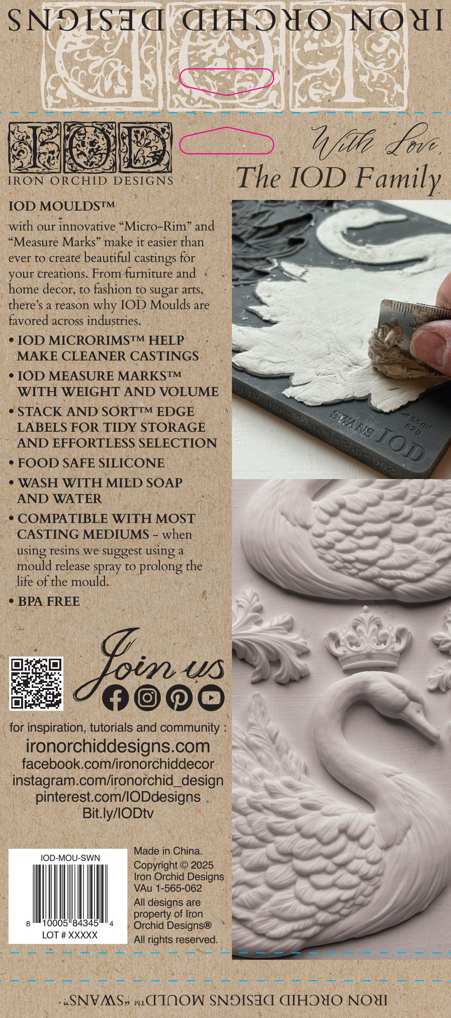 Swans mould SWANS 6X10 IOD MOULD™