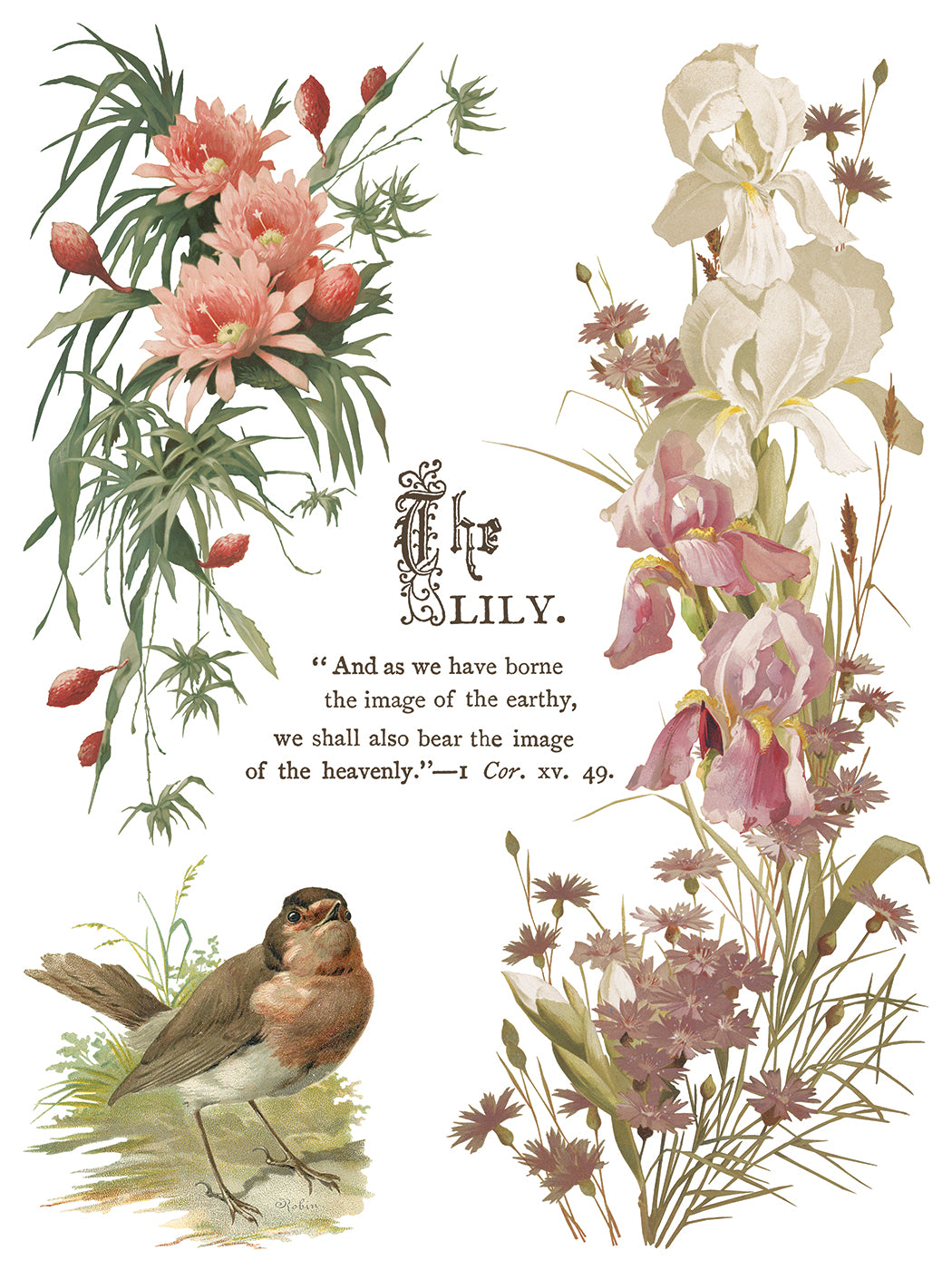FLOWERS BY THE POETS IOD TRANSFER 12X16 PAD™