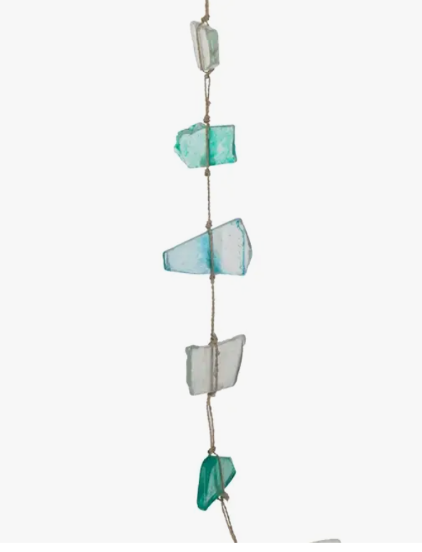 Driftwood & Sea Glass Wind Chime 36"