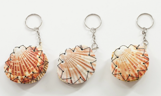 Keyring seashell coin purses