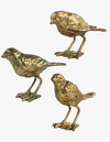 3 cast irongold leaf birds