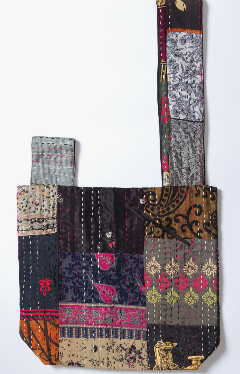 Kantha Silk Jhola Bag