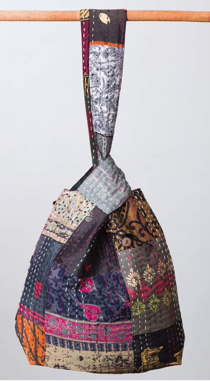 Kantha Silk Jhola Bag