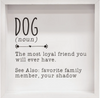 Dog Definition Shadowbox Sign
