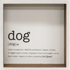 Dog Definition Box Sign
