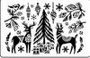 Folk Christmas JRV Stencils