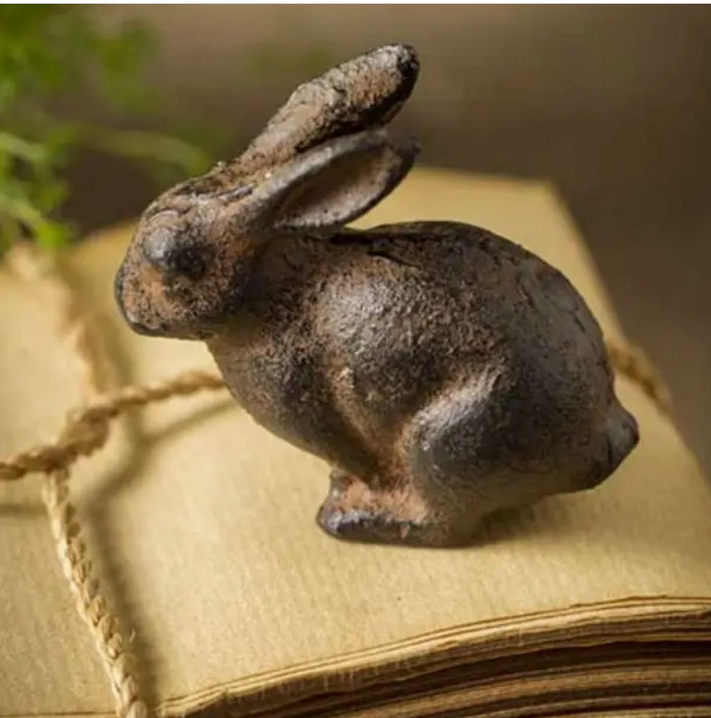 small cast iron rabbit