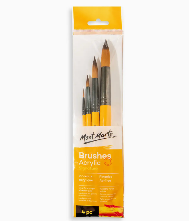 Acrylic Brushes Signature 4pc