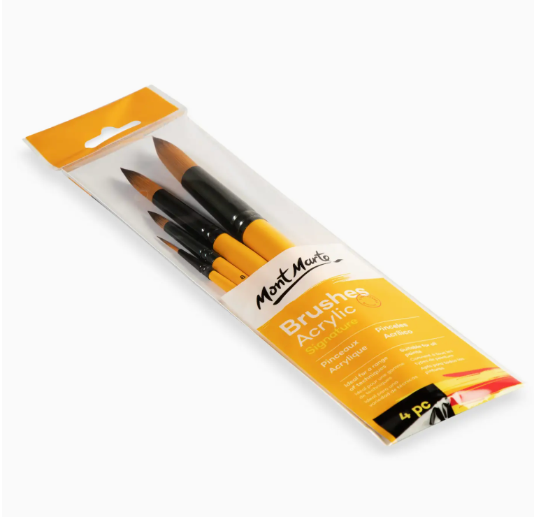 Acrylic Brushes Signature 4pc