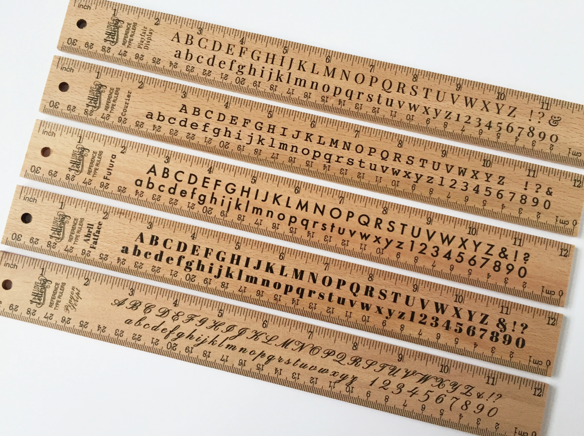 Adler Ruling Type Table Rulers- Type reference – DIY À GOGO