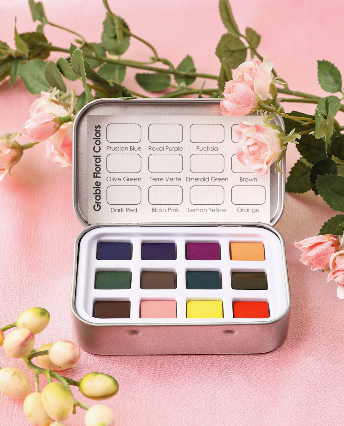 Watercolor Pocket Set of 12 - Floral Colors
