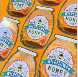 Glitter Honey Jar