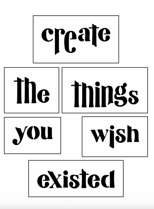 Create The Things Sign Bar Kit