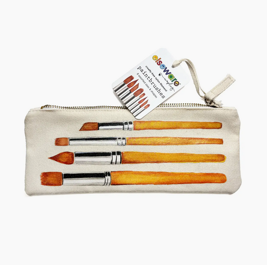 Paintbrush Set - Nylon Filament in Canvas Bag - 8 Assorted