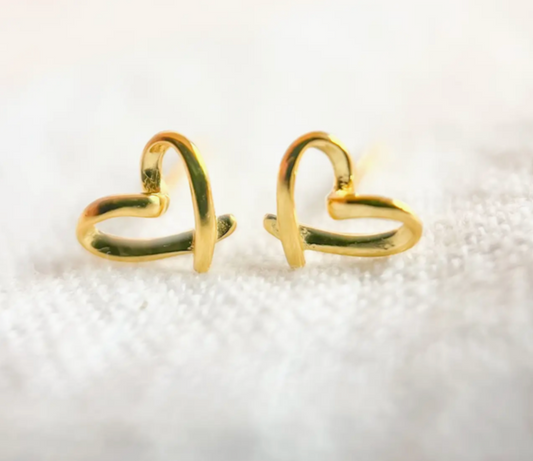 Floating Heart Earrings