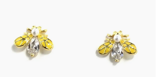 Sparkling Bee Earrings