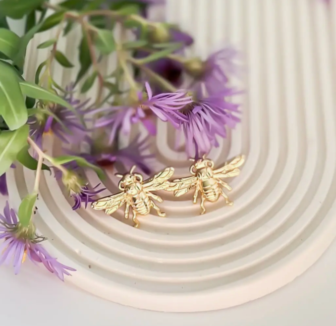 Large Bee Earrings