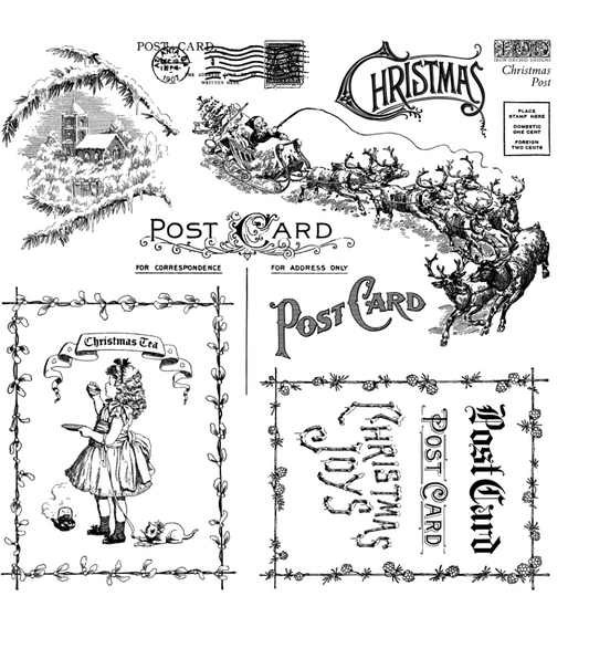 Christmas Post Stamp