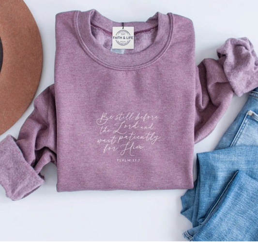 Wait For The Lord -Sweatshirt