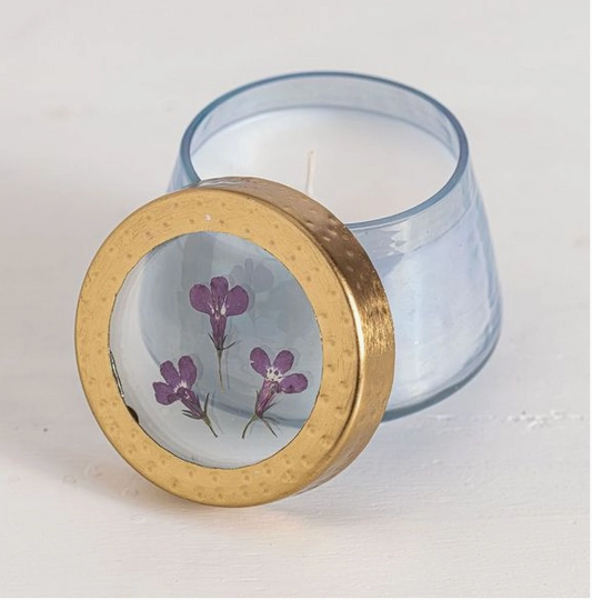 Pressed Floral Candles