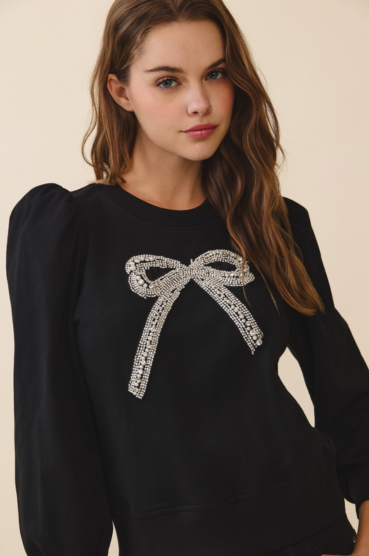 Bow Detailed Sweat shirt