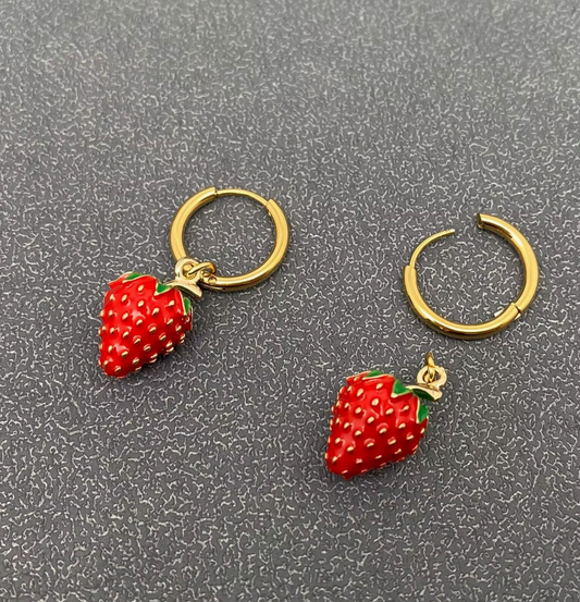 Strawberry Charm earrings