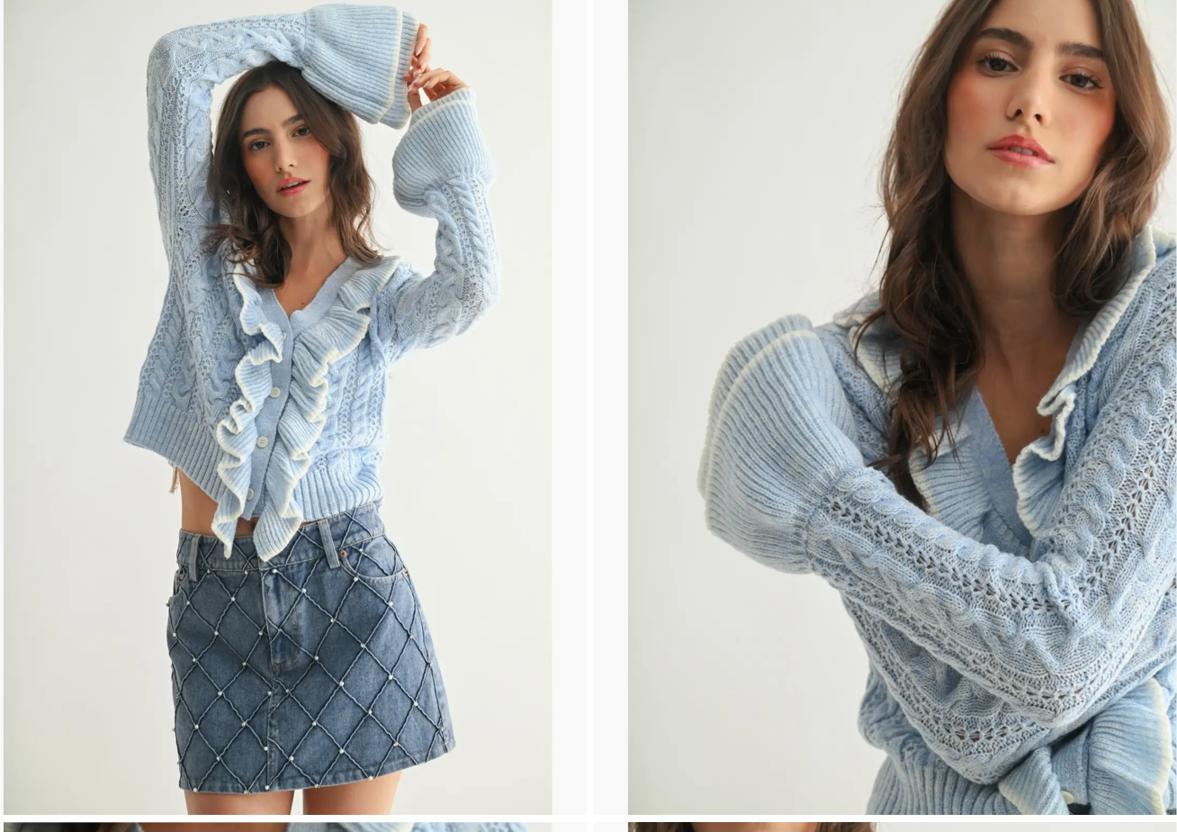 Cozy Ruffled Cardigan