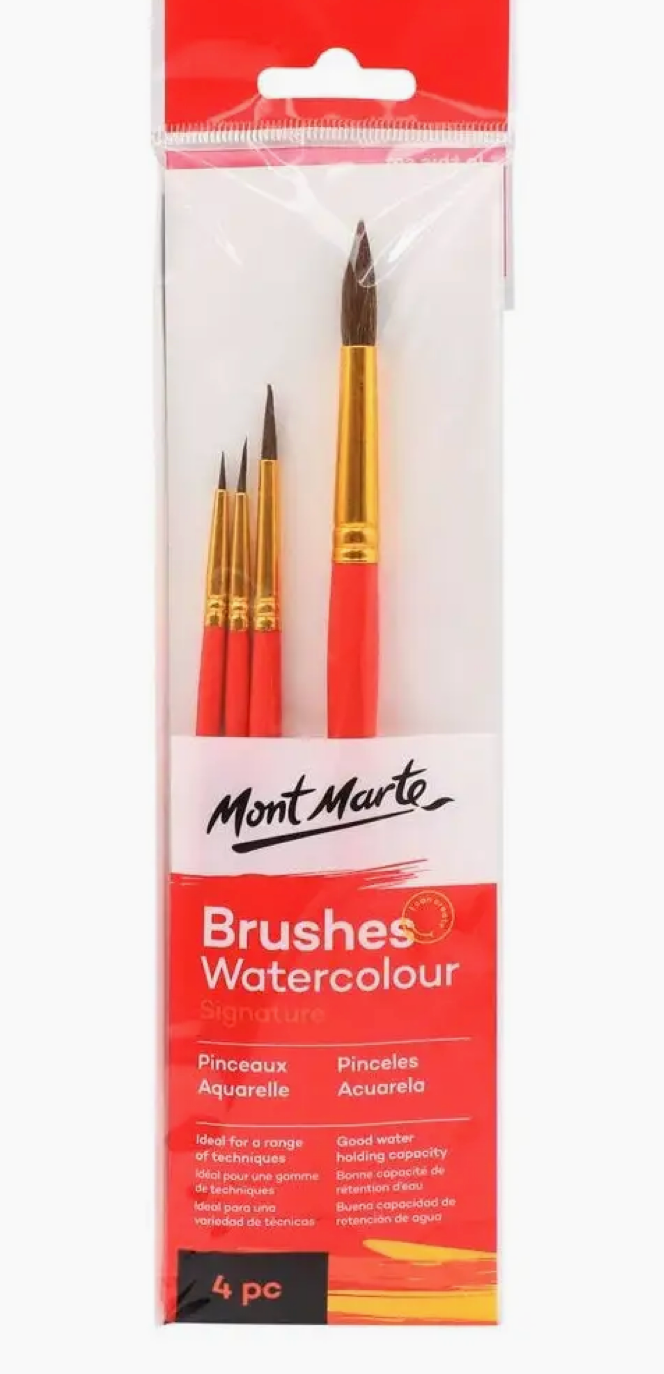 Watercolor Brushes Signature 4pc