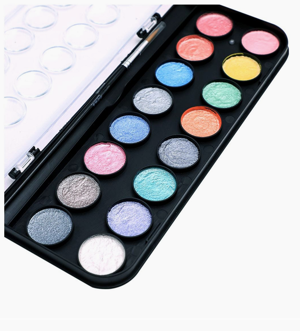 Metallic Watercolor Cake Set Signature 17pc