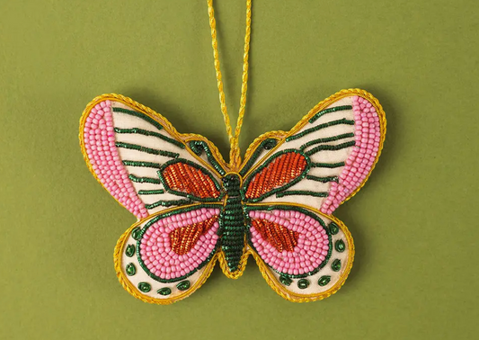 Pink Butterfly Ornament