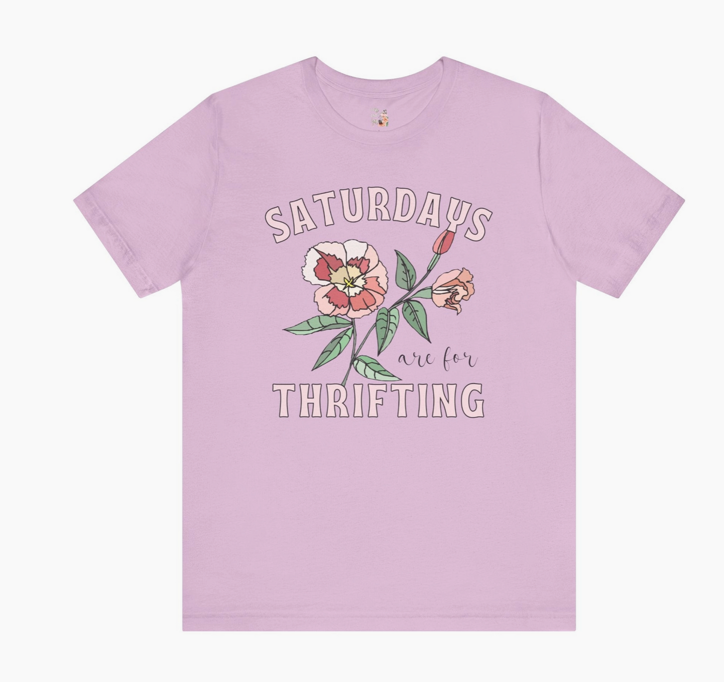 Saturday's are for Thrifting Tee (Lavender)